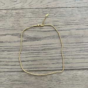 18 K Gold Braided Necklace